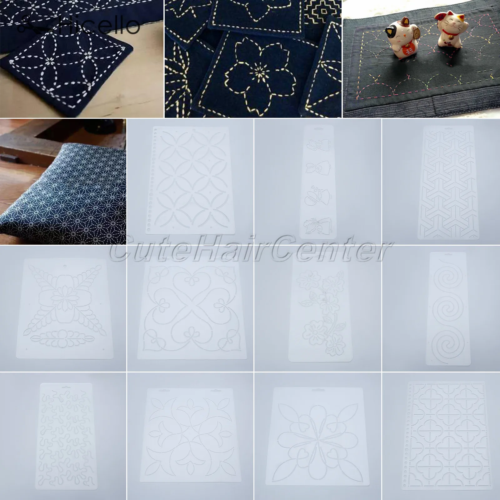 Трафарет для квилтинга пластиковый полупрозрачный шаблон рукоделие шитье