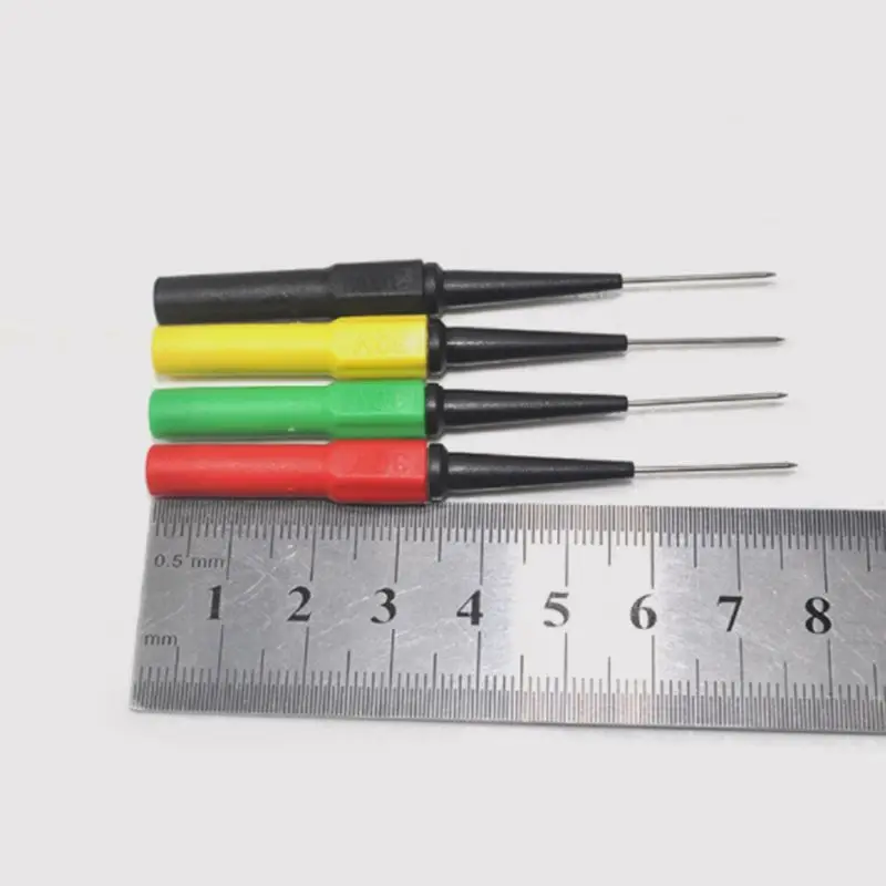 4pcs 0.7mm Piercing Probes Kit Multimeter Pen Probe Mini Wire Piercer Car Repair Test Line Tool | Инструменты