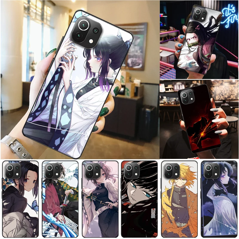 

Demon Slayer Kamado Nezuko Kamado Tanjirou Kimetsu No Yaiba Agatsuma Zenitsu Phone Case For Xiaomi 11 Lite Pro Ultra Soft TPU