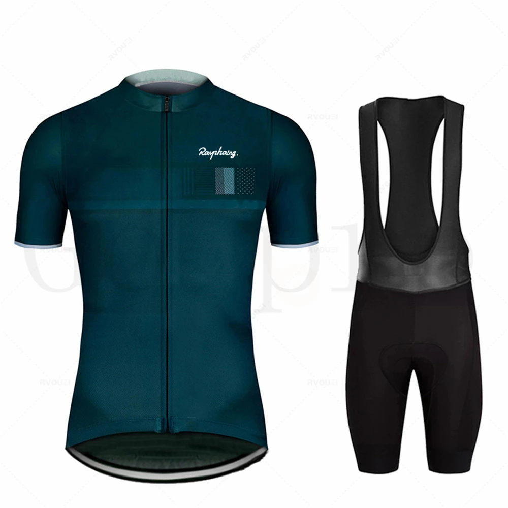 

Raphaing Cycling Set Men's Short-sleeved Bike Clothes Mtb Cycling Clothing Triathlon Uniform Jersey Maillot Ciclismo Hombre