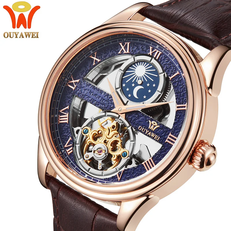 2019 Модные мужские автоматические механические Спортивные часы ведущей марки