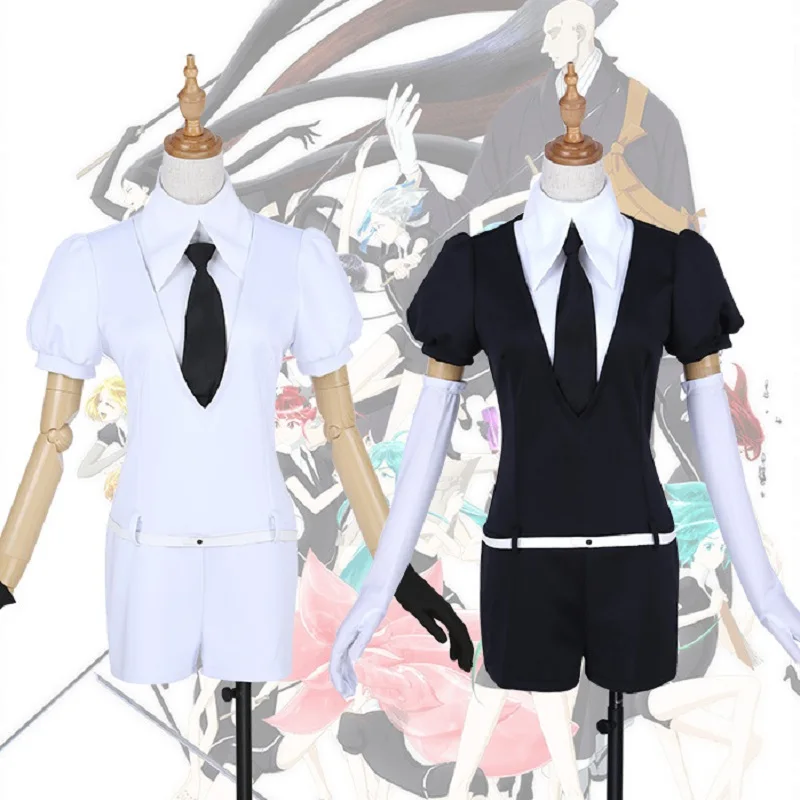 

Anime Houseki no Kuni Cosplay Costume Diamond Antarcticite Bodysuit Land of the Lustrous Jumpsuits