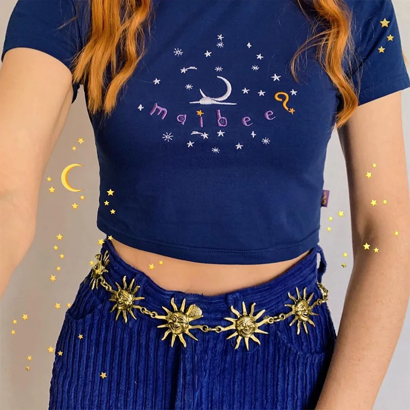 Ремень InsGoth Женский металлический в стиле Харадзюку | Аксессуары для одежды