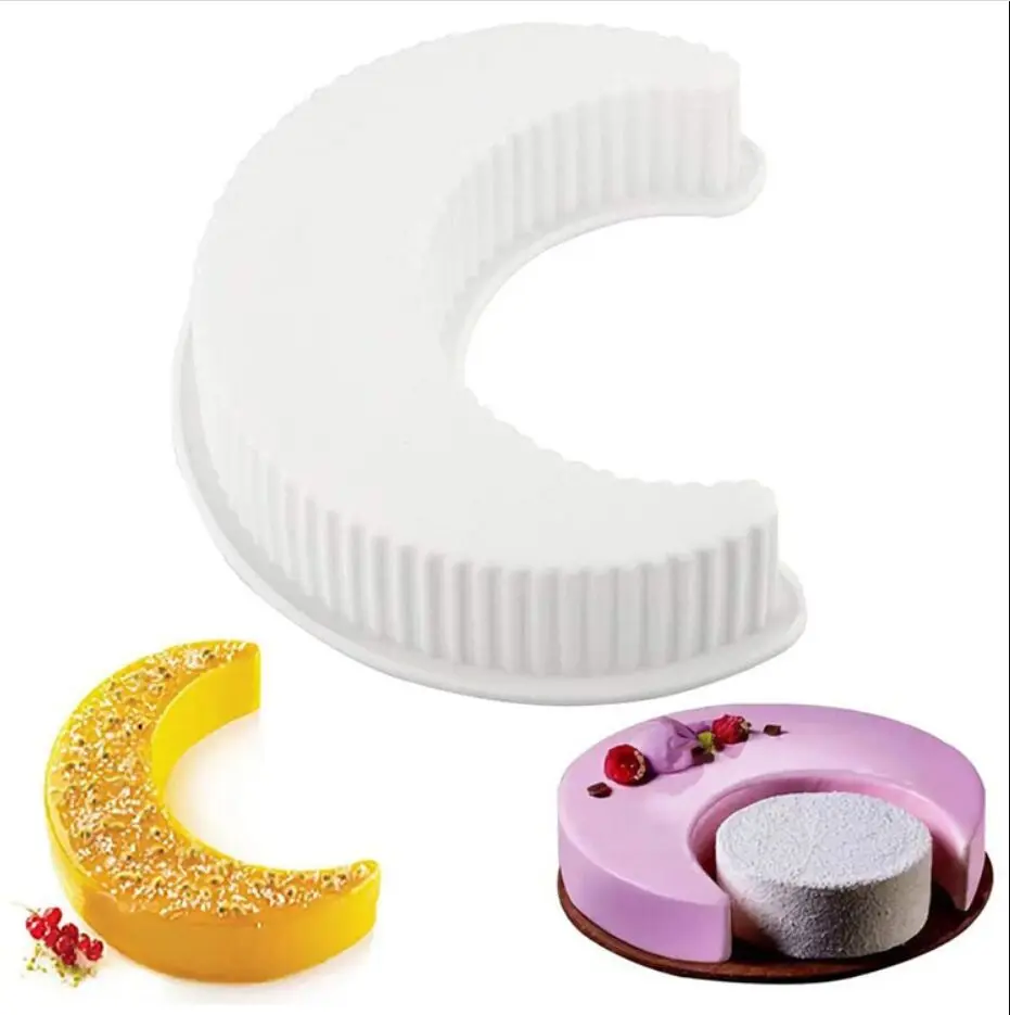 Ramadan Луны Форма форма для выпечки тортов силиконовая десерта шоколадная молд ИД