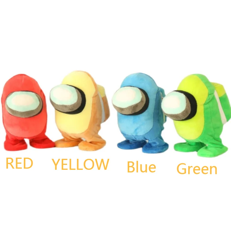 

18cm Among Us Plush Toys Soft Animal Walking Stuffed Doll Learn To Talk Action Figures For Kids Birthdays Gifts