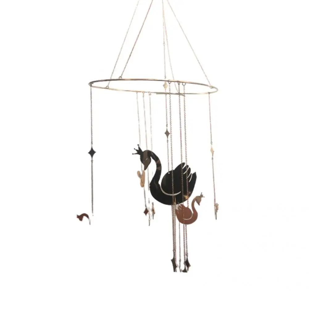 

Swan Shape Metal Hanging Wind Chime Pendant Bell Supplies for Office
