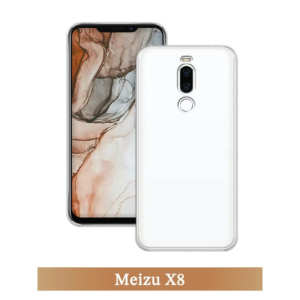 Чехол для Meizu X8 силиконовый прозрачный тонкий защитный чехол-накладка | Мобильные