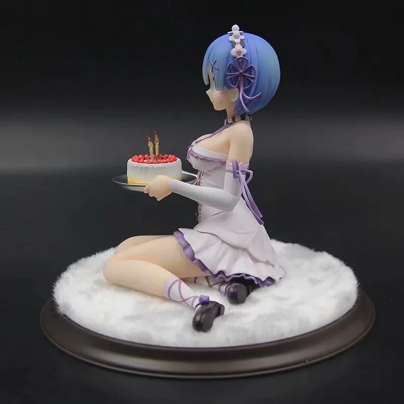 

Japanese Anime Birthday Cake Rem Model Rem Another World From Scratch Ornaments Anime Figure Peripheral Figures Collectibles