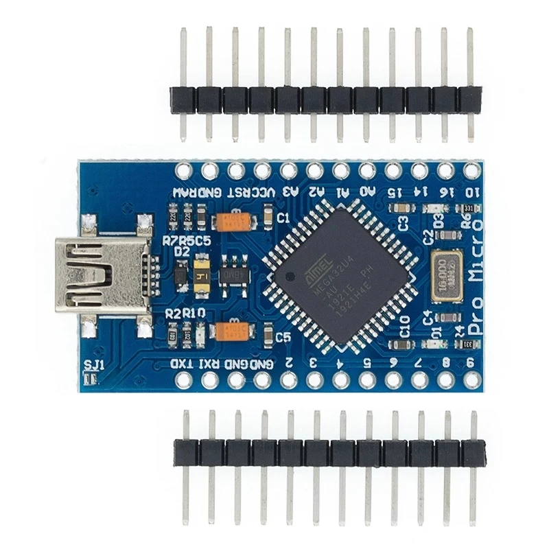 Модуль платы PRO MICRO/MINI/TYPE-C USB 5 в 16 МГц для контроллера Arduino/Leonardo ATMEGA32U4-AU/MU Pro-Micro 1 шт. |