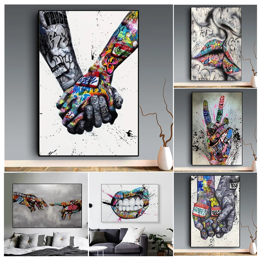 

DIY 5D Diamond Painting Street Graffiti Art Cross Stitch Kit Full Square/Round Diamond Mosaic Embroidery Bedroom Wall Decor Gift