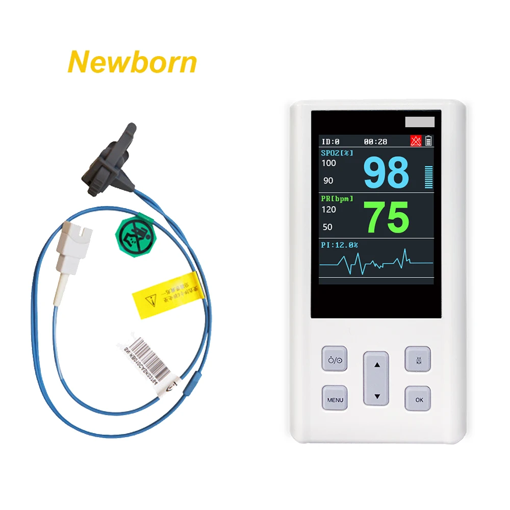 Зонд для пульсоксиметра ручной прибор измерения пульса взрослых новорожденных