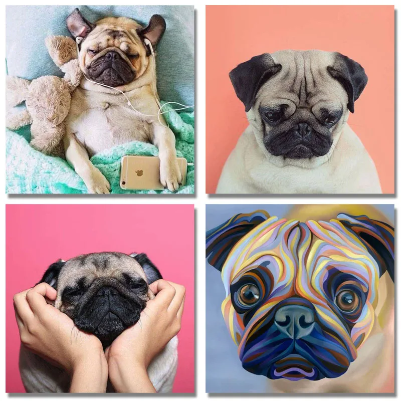 Полная выкладка Набор для рисования с круглыми камнями и полотном 5D DIY алмазная