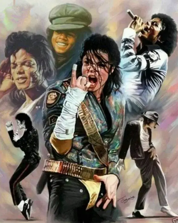 5D алмазная живопись вышивка крестиком в стиле Майкла Джексона DIY Алмазная