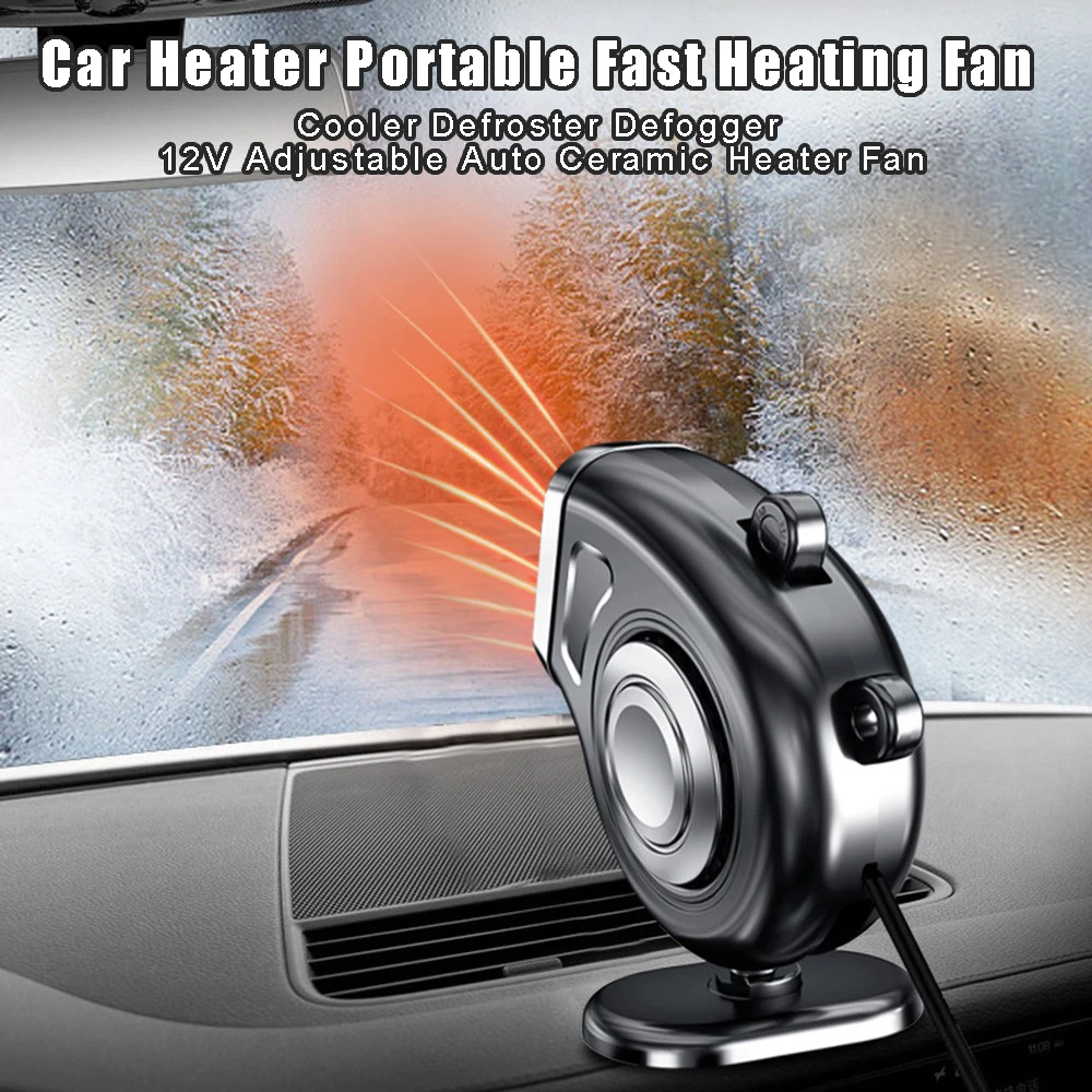 

Автомобильный обогреватель, портативный вентилятор с быстрым нагревом, охладитель, дефростер, дефоггер, 12 В, регулируемый автомобильный ке...