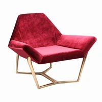 modern luxury cast copper fabric leisure chair stylish and durable furniture