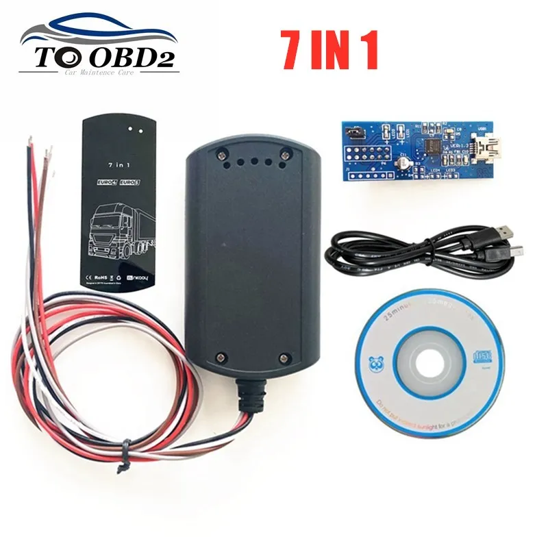 Эмулятор Adblue 7 в 1 для EURO 4/5 поддержка грузовика BENZ/DAF/Scania/Iveco/Volvo/MAN/Renault Ad Blue эмулятор