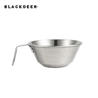 blackdeer bowl with handle for outdoor camping supplies hiking backpacking picnic 304 stainless steel bowl tableware