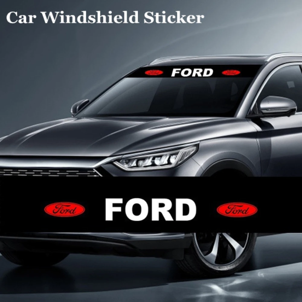 

Auto decoration Car Front and Rear Windshield Stickers Stop Stickers For Ford Fiesta EcoSport ESCORT Ranger Mondeo Mustang