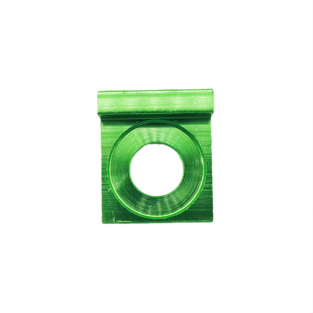 

1pair Motorcycle CNC 15mm Green After Flat Fork Square Aluminium Alloy Chain Tensioner Adjuster For Motorcycle Refit Accessories