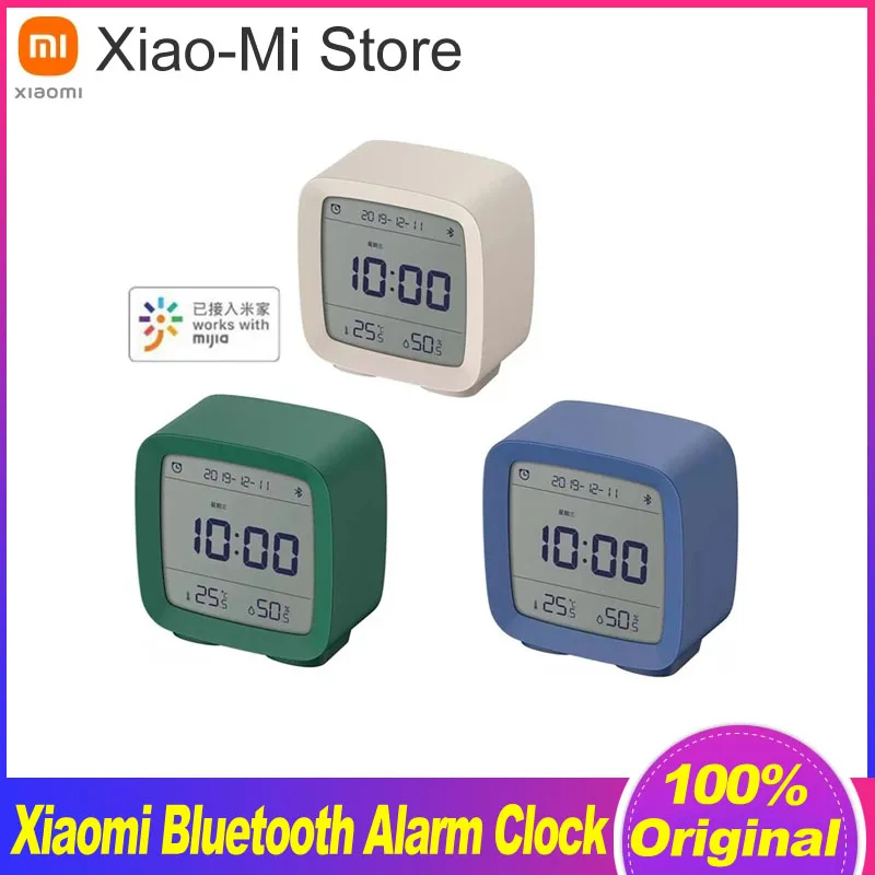 

Xiaomi Cleargrass Bluetooth Alarm Clock Temperature Humidity Display LCD Screen Adjustable Nightlight With Mijia APP Smart Home