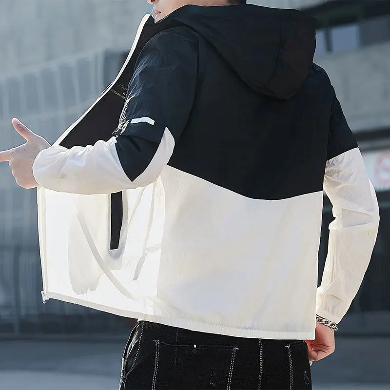 

2021 New Summer Fishing Jackets Men Thin Fishing Shirt Sun-Proof Clothing Male Fashion Patchwork Jacket Breathable Shirts