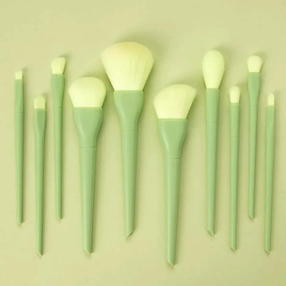 Lemoda Candy Color Makeup Brushes 10pcs Eyeshadow Powder Foundation Eyebrow Face Eye Cosmetic Tools | Красота и здоровье