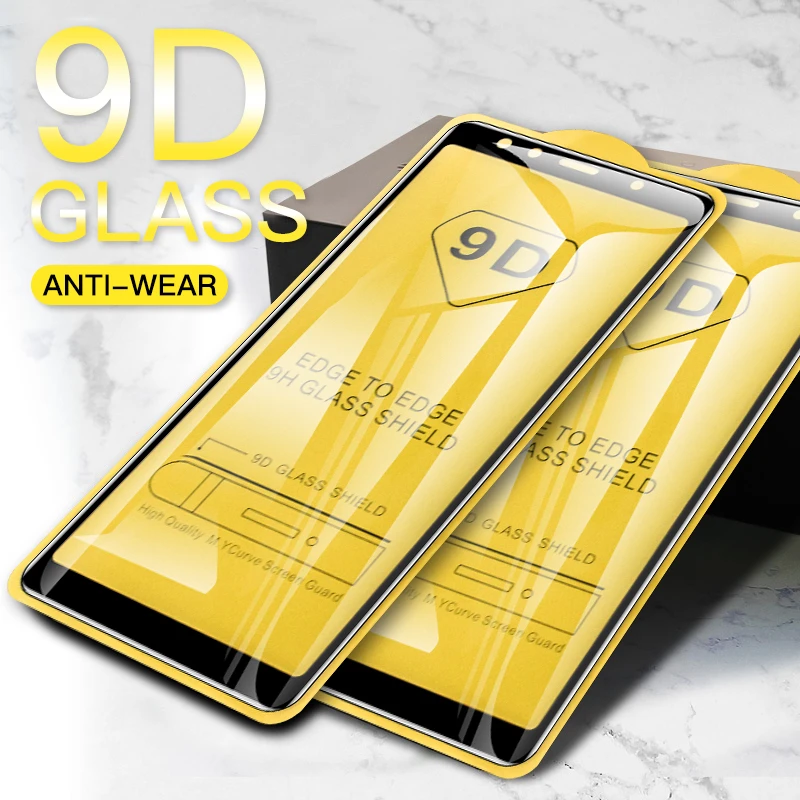 2 шт./кор. 9D протектор экрана из закаленного стекла для Huawei Y5 Lite Y6 Y7 Y9 Pro Prime 2018 2019 2020