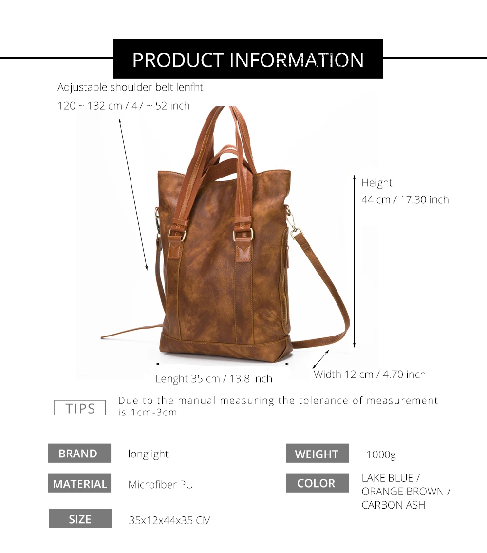 Женская сумка через плечо большая коричневая Повседневная | Багаж и сумки