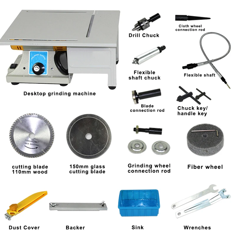 Второе поколение! Шлифовальный станок Нефритовый стол шлифовальный настольный