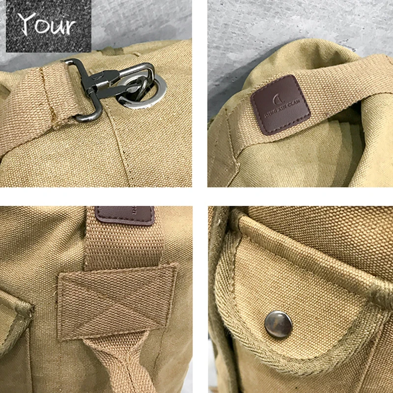 

Canvas Backpack Black Youth School Backbag Durable Boy Solid Color Bag Fashion Preppy Style All-match Bag Trend For Daily Travel