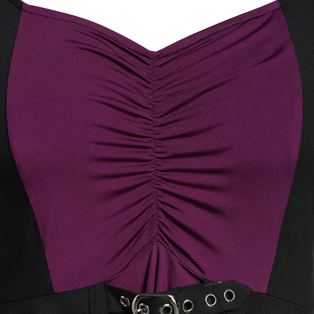 ROSEGAL размера плюс Контрастная туника на шнуровке Милая футболка с воротником