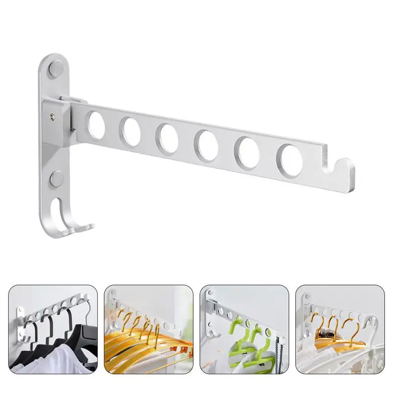 

1 Set Clothes Hanger Holder Safe Fine Durable Stand Drying Rack Gadget Organizer