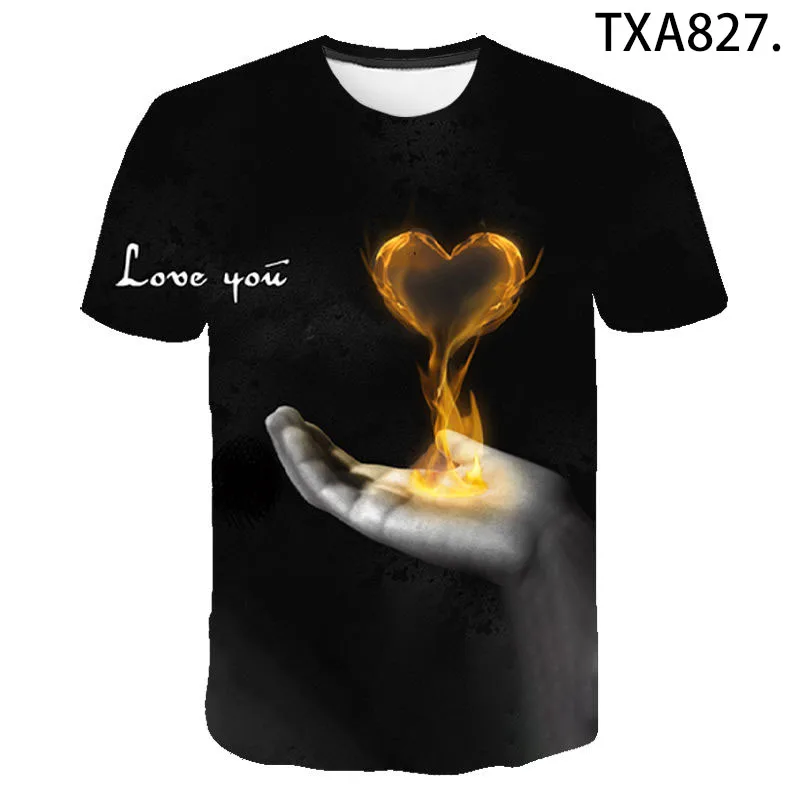 

Fashion Love Cool 3D Printed T Shirt Summer Style Men Women Children Streetwear Short Sleeve Boy Girl Kids Casual Cool Tops Tee