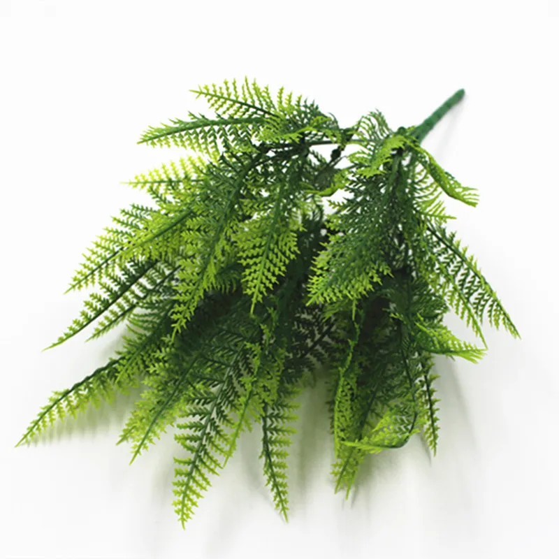 1pcs 7Branches Fake Water Plants Boston Fern Bouquet Plastic Party Decorations Home Garden Decoration Indoor Holiday Furnishings | Дом и сад