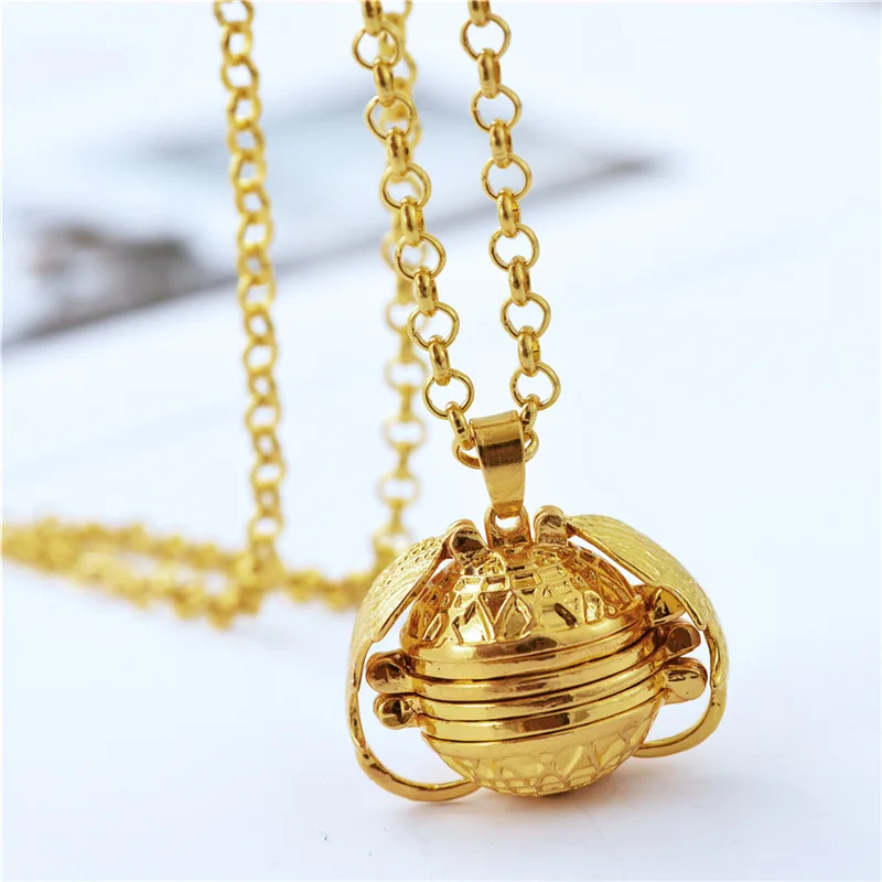 gold DIY флэш памяти Фото Подвеска Серебрянные украшения в античном стиле пятицветный Ангел медальон с крыльями ожерелье Модные Женские Романтические Аксессуары - Окраска металла: gold