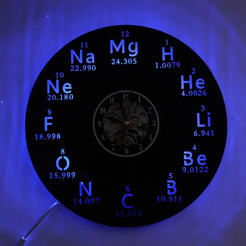 Химический стол виниловая запись настенные часы химия математика формула наука