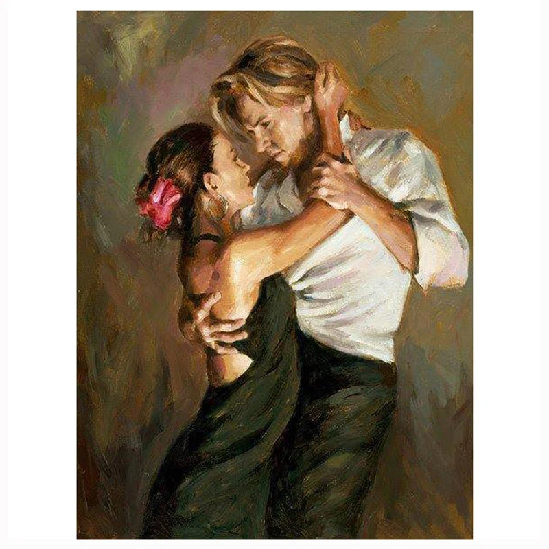 

Diy 5d Diamond Painting Full Square Round Mosaic Dancing Man And Woman Cross Stitch Rhinestone Painting Decoration Gift