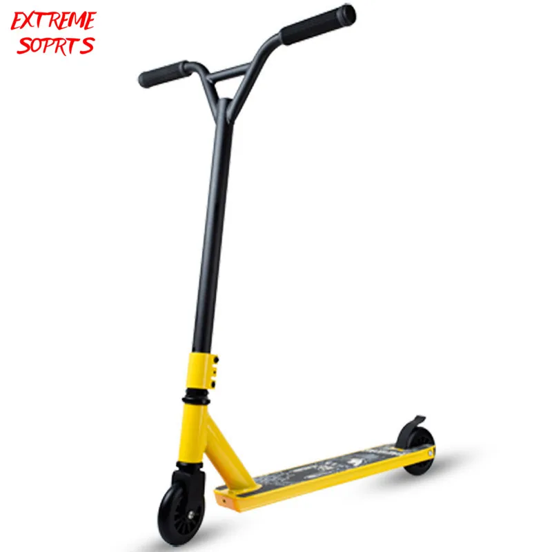 Фристайл-уличный трюковый скутер с трюком скейтпарк BMX ручки из алюминиевого