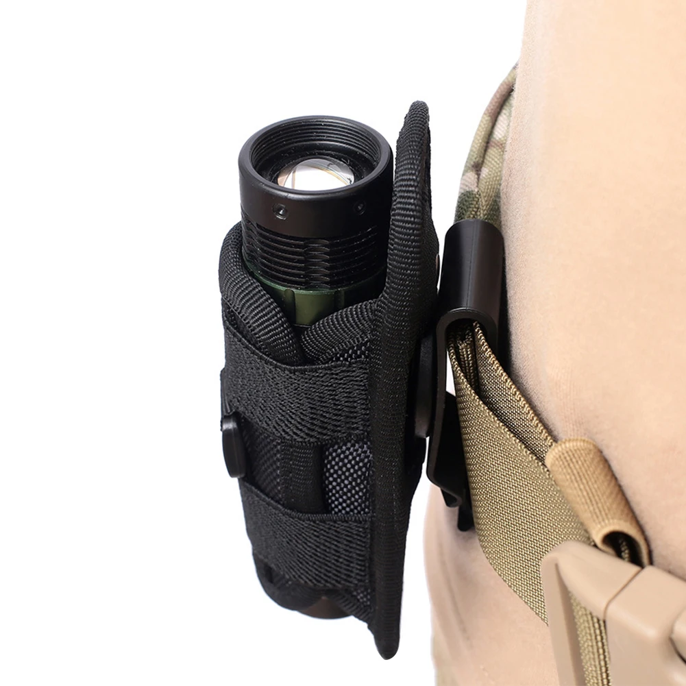 

Tactical 360 Degrees Rotatable Flashlight Pouch Holster Torch Case for Belt Torch Cover Hunting Lighting Accessory Survival Kits