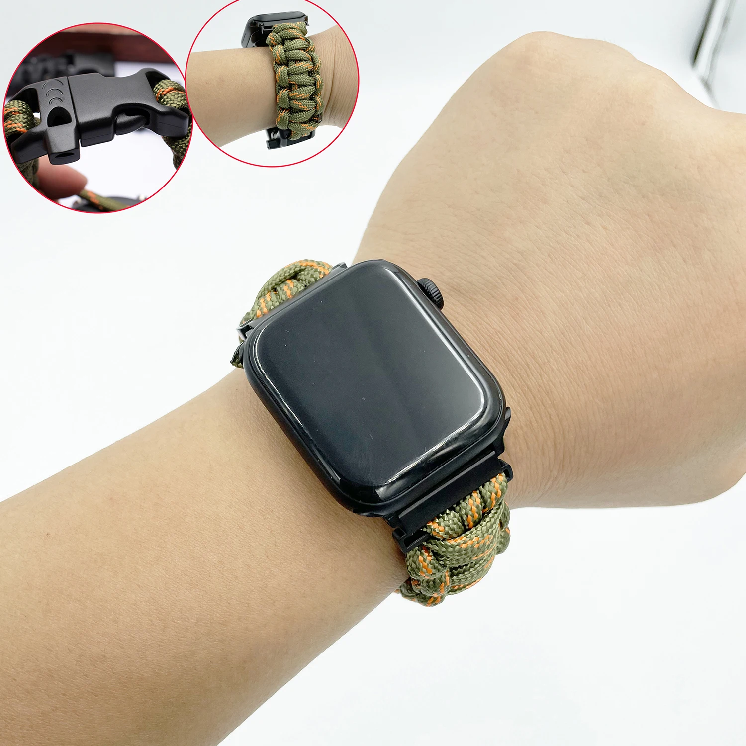 

Плетеный ремешок для часов Apple Watch 6, 5, SE, 4, 3, нейлоновый браслет для Iwatch серии 6, браслет 44 мм, 40 мм, 38 мм, 42 мм для мужчин и женщин
