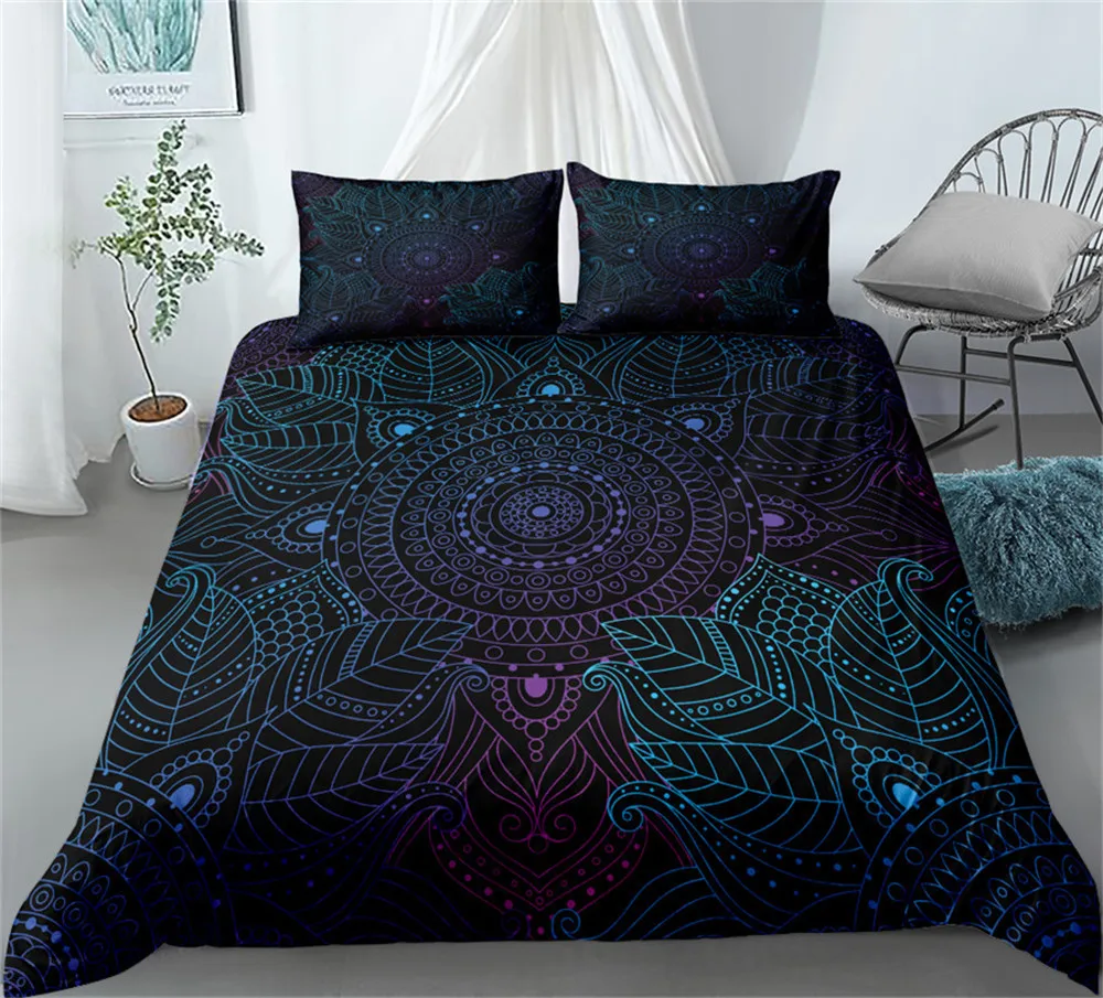 

Bohemian Mandala Elephant Comforter Cover Set Kids Teens Boys Duvet Cover Bedding Set Men Gamepad Pattern Quilt Droppshiping