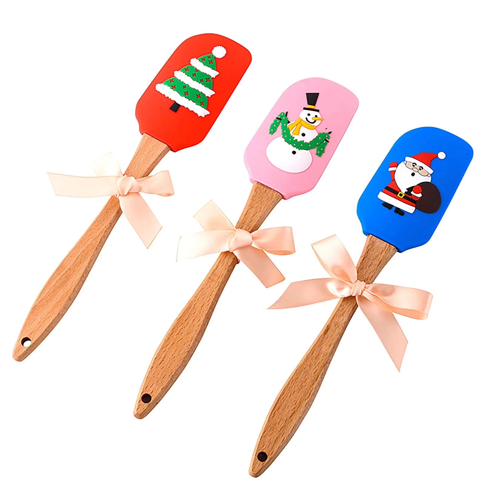 Creative Spatula Silicone Long Handle Scraper Baking tool scraper Christmas Decoration DIY Red Tools Kitchen | Дом и сад