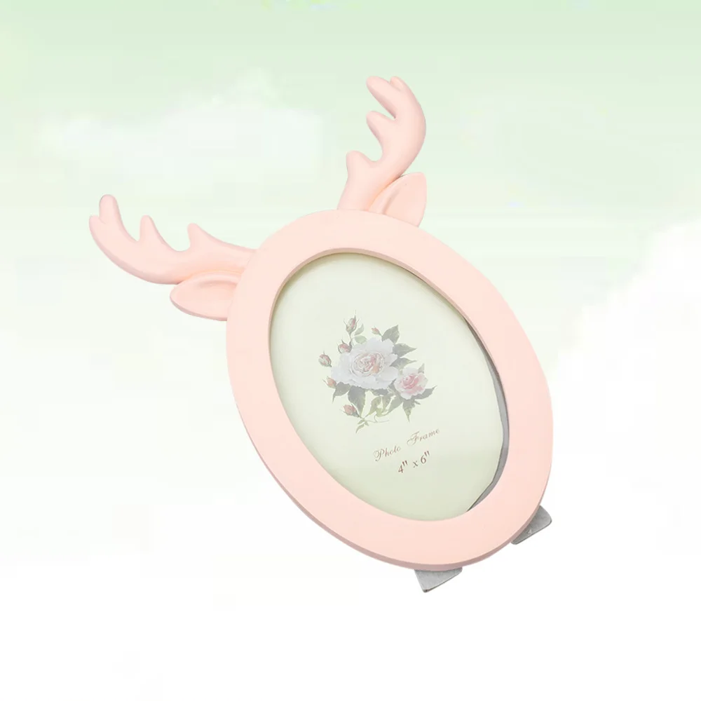 С изображением оленьих рогов и рамка из смолы для картины очаровательны корейский стиль фото держатель