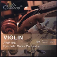 high quality alice violin strings awr10e synthetic core orchestra 44 meddium tension set new