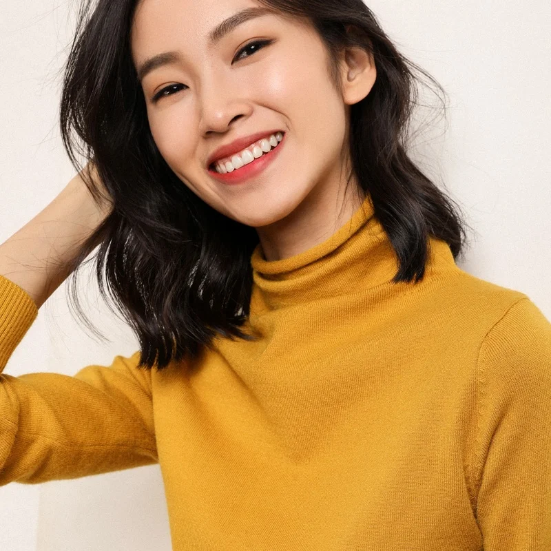 Новинка осень зима Zachte kajmier coltrui Truien vrouwelijke 2019 Koreaanse Slim-fit pull trui vrouwen kleding | Женская