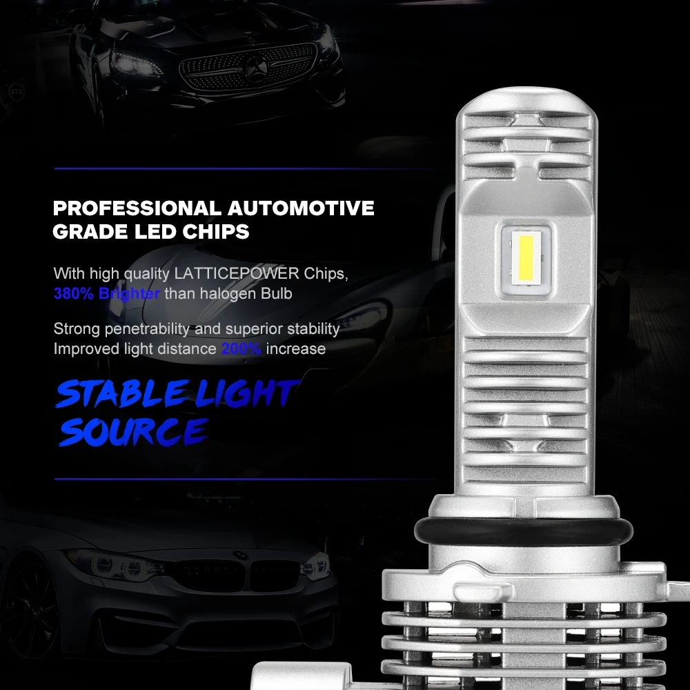 NOVSIGHT 1:1 дизайн H7 H4 светодиодный лампы для автомобильных фар 12 в 6000 К H11 H8 H9 9005 9006 HB3