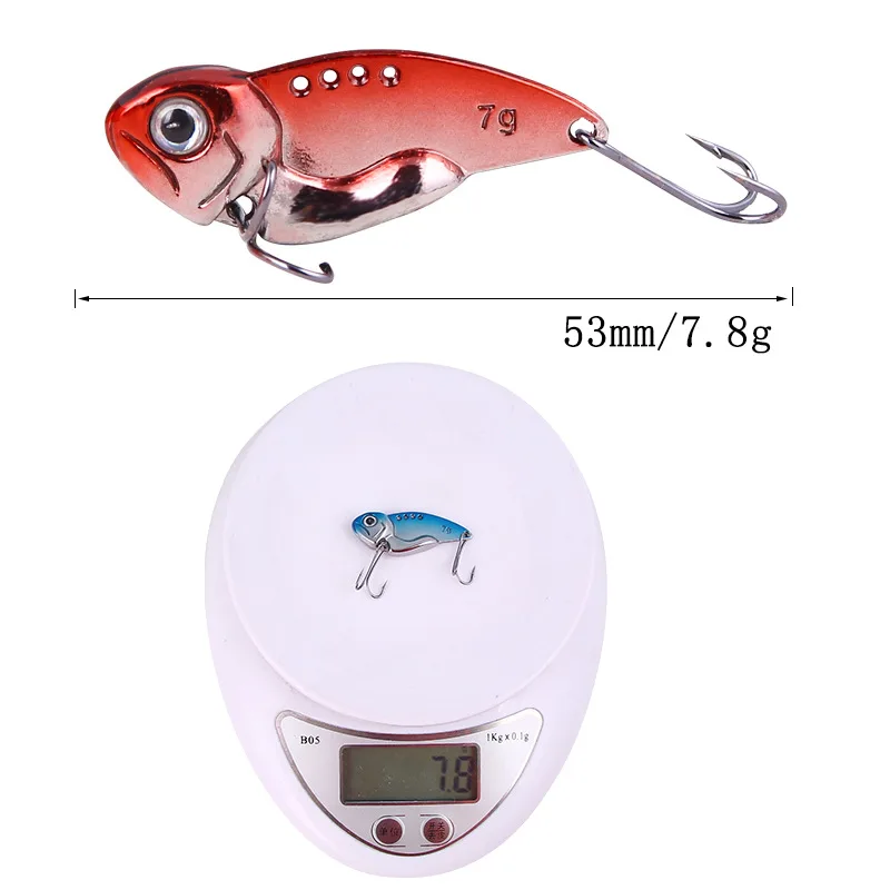 

Vibrotails Fish New Type Of Metal Plating VIB Chicken Claw Hook Anti Hanging Bottom Full Swimming Layer Luria Bait Gear Fishing