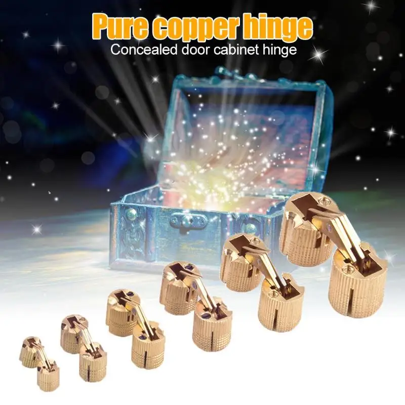 Медный бочонок петли скрытый шкаф невидимые дверные высококачественный океан