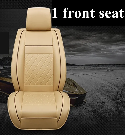 1 front seat beige Автомобильный чехол для LADA Vesta Xray Kalina Priora Largus 4x4 Granta Samara 2106 210 Mini Countryman Coupe Clubman автомобильные аксессуары - Название цвета: 1 front seat beige
