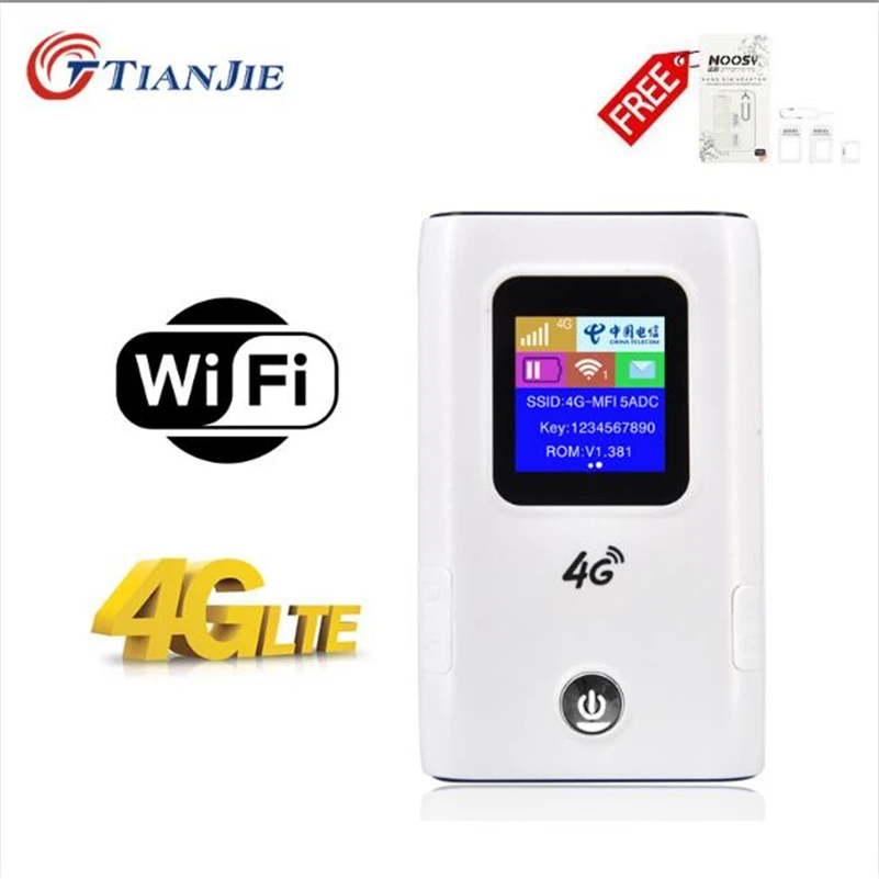 Wi-Fi-роутер TIANJIE портативный 6000 мАч 150 Мбит/с | Компьютеры и офис